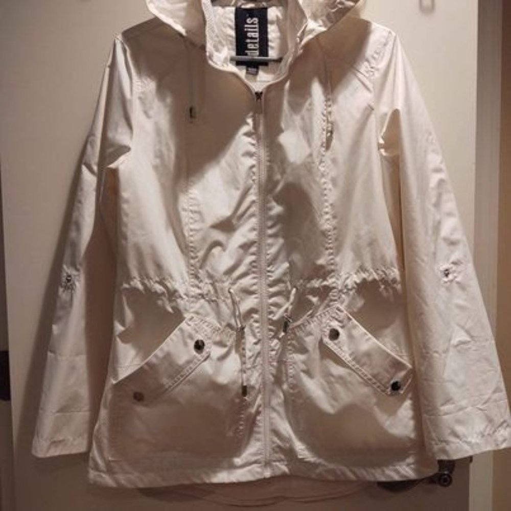Ladies Small Rain Jacket by Details Intl. - White